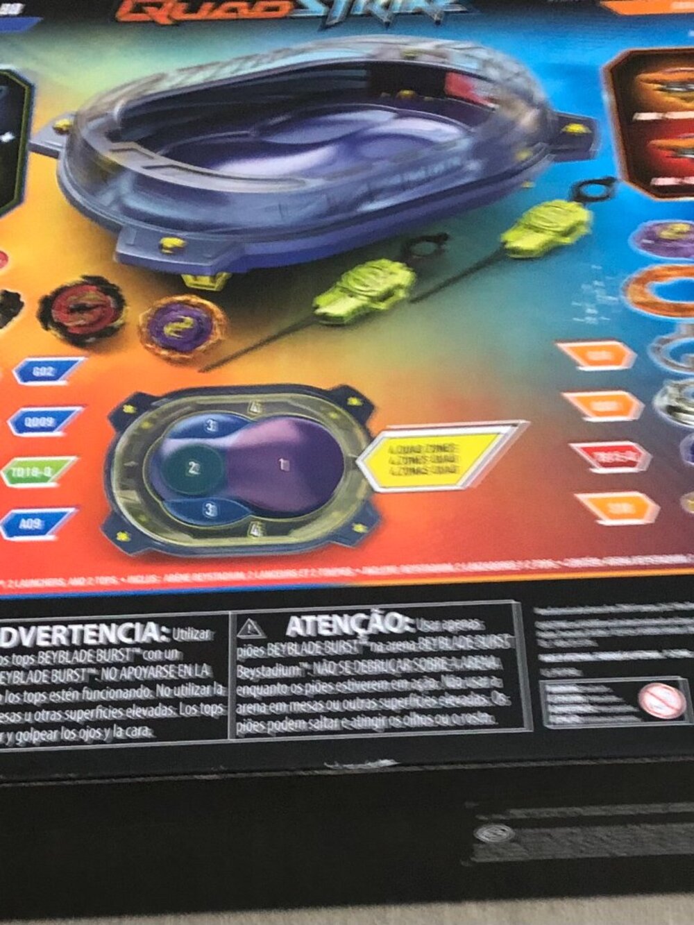 Hasbro Beyblade Burst Quad Strike Thunder Edge 4 in 1 New - Picture 3 of 5